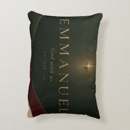 Almofada Decorativa EMMANUEL | Mateus 1:23 Cristão