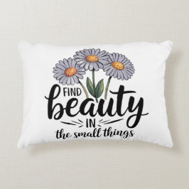 Almofada Decorativa Encontre beleza nas pequenas coisas