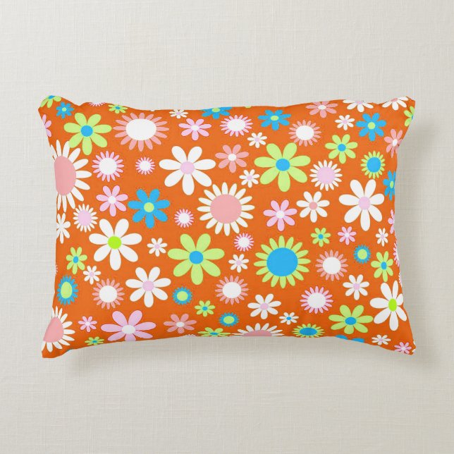 Almofada Decorativa Energia da ventoinha laranja (Frente)