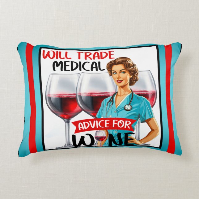 Almofada Decorativa Enfermeira Nostálgica Cuta Pinup Comercializará Co (Frente)