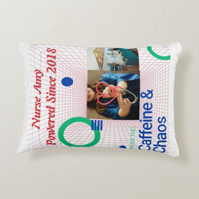 Almofada Decorativa Enfermeiro - Travesseiro decorativo de Combustível (Verso)