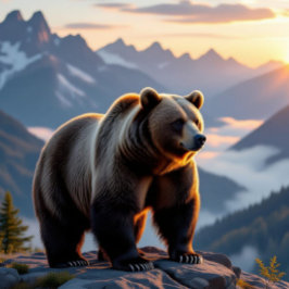 Almofada Decorativa Enfumaçado monta Urso Negro