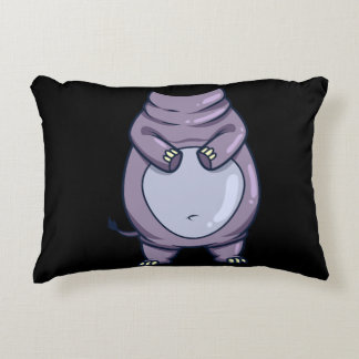 Almofada Decorativa Engraçado Corpo Hippo Sem Cabeça Halloween Fumaça