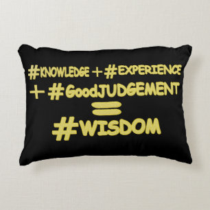 Almofada Decorativa "EQUAÇÃO WISDOM" Design de Expressão de Cuta. Comp