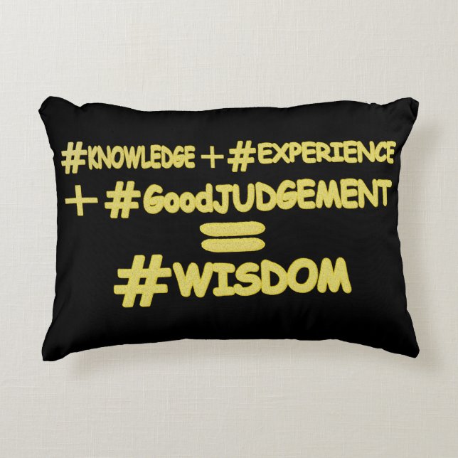 Almofada Decorativa "EQUAÇÃO WISDOM" Design de Expressão de Cuta. Comp (Frente)