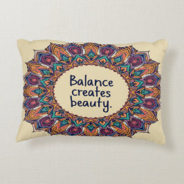 Almofada Decorativa Equilíbrio Cria beleza - Inspiração