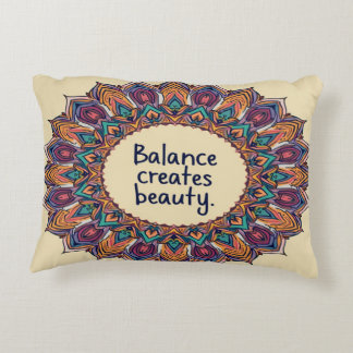 Almofada Decorativa Equilíbrio Cria beleza - Inspiração