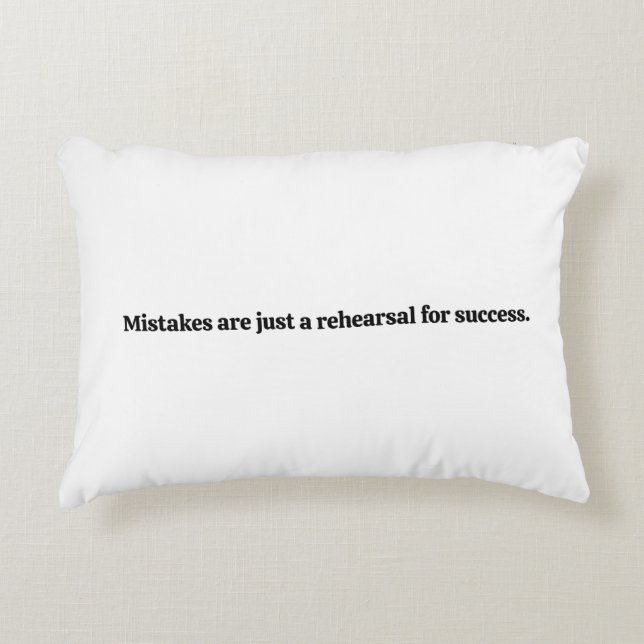 Almofada Decorativa Erros de Travesseiro de Ênfase (Frente)