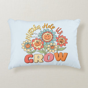 Almofada Decorativa Erros Nos Ajudam A Crescer Motivação Floral Repr