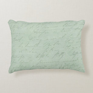 Almofada Decorativa Escrita manual antiga letras de amor esmaecidas co