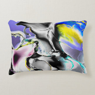 Almofada Decorativa Espaço. Fundo Branco brilhante. Tabuleiro de fumaç