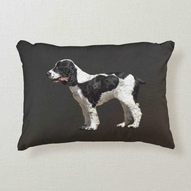 Almofada Decorativa Espanhol preto e branco (Frente)