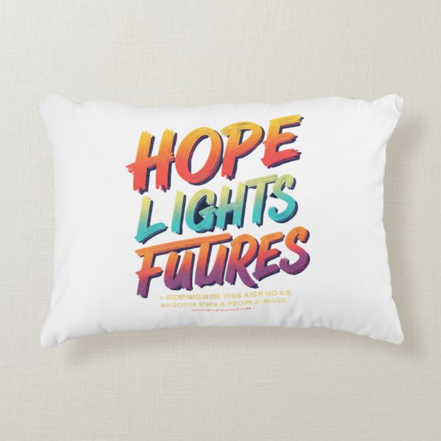 Almofada Decorativa Esperança Ilumina Futuros (Frente)