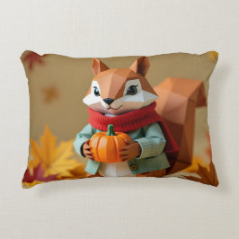 Almofada Decorativa Esquilo Origami com Bomba | Queda