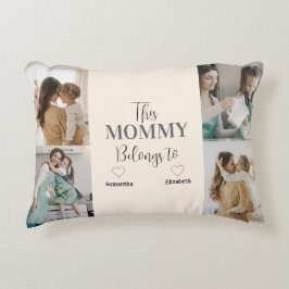Almofada Decorativa Esta Mamãe Pertence A - Travesseiro Personalizado