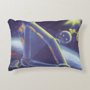 Almofada Decorativa Estação Espacial Orbitante de Ficção Científica Vi