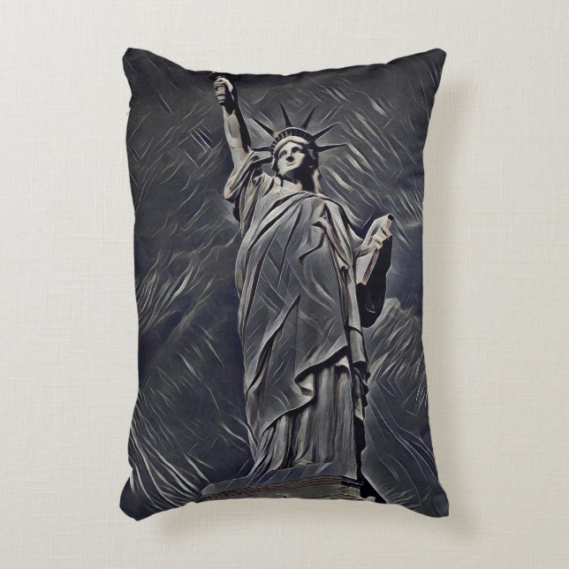 Almofada Decorativa Estátua da Liberdade (Frente(Vertical))