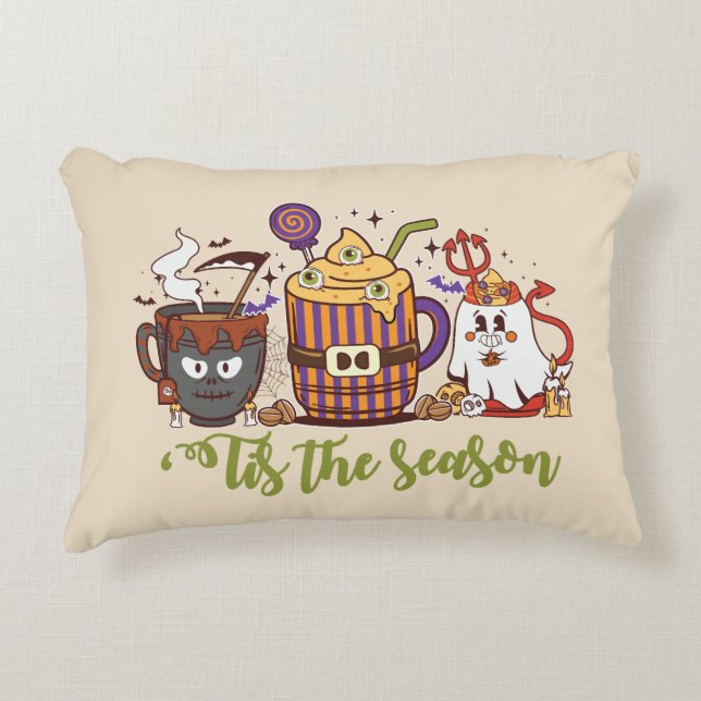Almofada Decorativa "Este Café De Halloween (Frente)