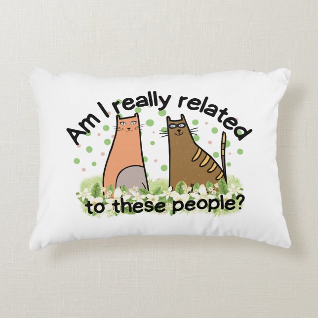 Almofada Decorativa Estou mesmo relacionado com estas Pessoas? (Frente)