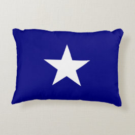 Almofada Decorativa Estrela Branca de Sinalizador Azul Bonnie