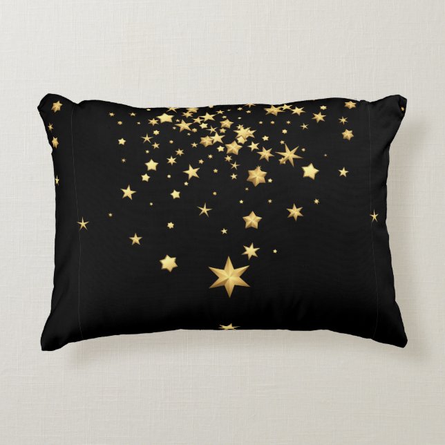 Almofada Decorativa Estrelas Douradas (Frente)