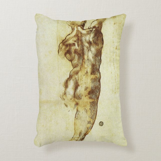 Almofada Decorativa Estudo de Michelangelo para a Batalha de Cascina (Frente(Vertical))