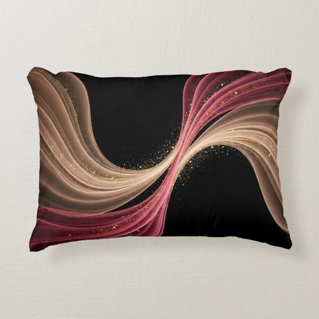 Almofada Decorativa Eternal Flow of Love — Abstract Romantic Art (Frente)