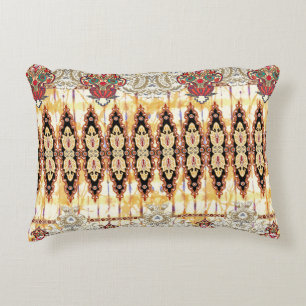 Almofada Decorativa Étnica Mughal: padrão digital floral