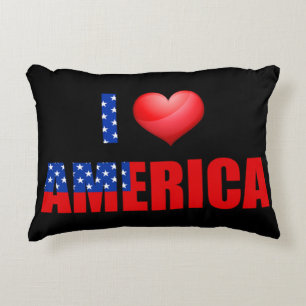 Almofada Decorativa Eu amo a América