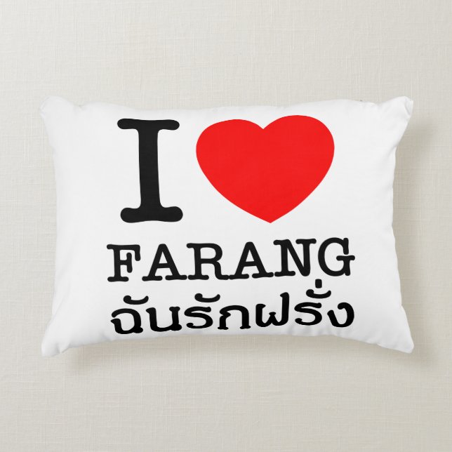 Almofada Decorativa Eu Amo Farang (Frente)