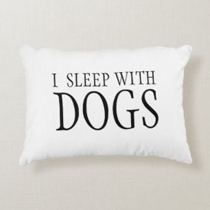 Almofada Decorativa Eu Durmo Com Travesseiro De Cães