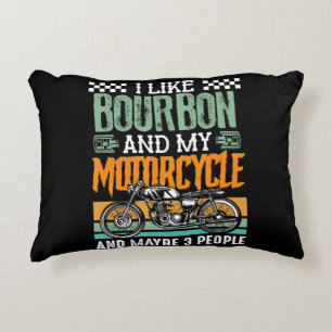 Almofada Decorativa Eu Gosto De Bourbon E Meu Presente De Moto