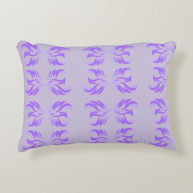 Almofada Decorativa Eu Sou Violeta Chama Pássaro de Fogo Ascendente  (Frente)