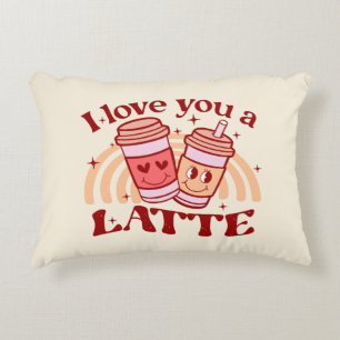 Almofada Decorativa Eu Te Amo Um Latte Torneira de café