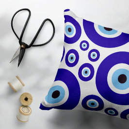 Almofada Decorativa Evil Eye Pattern, Greek Eye, Turkish Eye, Nazar