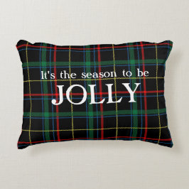 Almofada Decorativa Excelente Tartan Xadrez Camisetas Natal