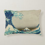 Almofada Decorativa Excelente Wave off Kanagawa & Japonês Art /Japão<br><div class="desc">Travesseiros/decoração: Mundo dos famosos trabalhos de arte de safra japoneses - A "Onda de Excelentes de Kanagawa" é certamente uma das mais pitorescas representações do Japão. Com o monte Fuji nevando ao fundo. Melhor do Japão/Arte.</div>
