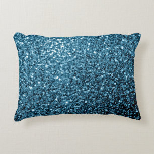Almofada Decorativa Faíscas de luz azul-bebê