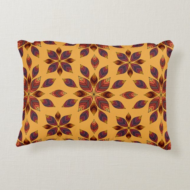 Almofada Decorativa Fall Foles Rosette (Verso)