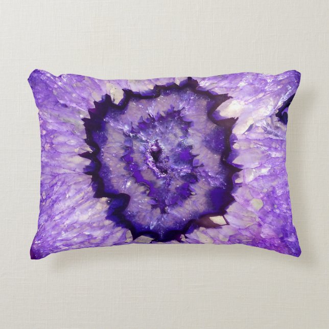 Almofada Decorativa Falln Purple Agate Geode (Frente)