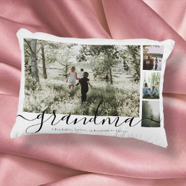 Almofada Decorativa Família Personalizada de Colagem de Fotos e Texto