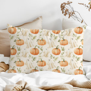Almofada Decorativa Fantasma da Abóbora de Halloween
