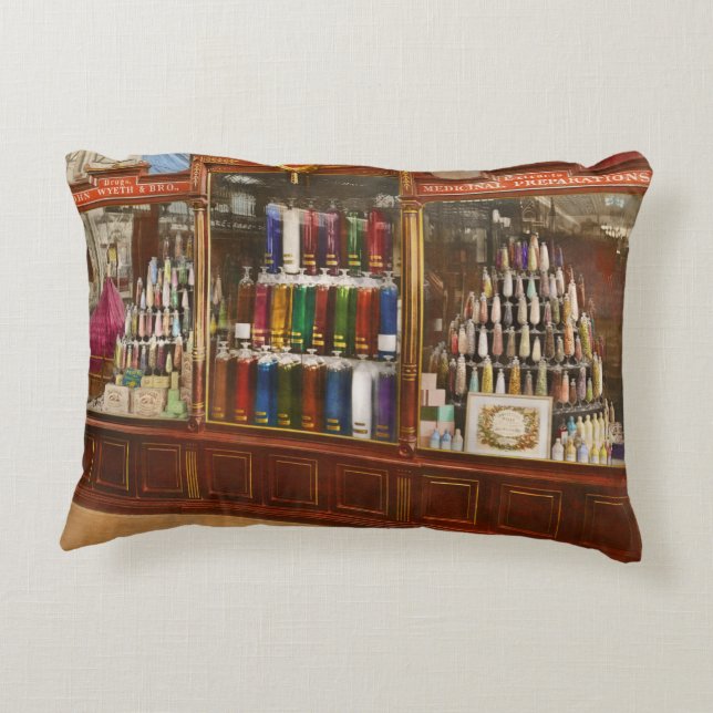 Almofada Decorativa Farmácia - Elegância Farmacêutica 1876 (Verso)