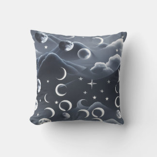 Almofada Decorativa - Fases da Lua Celestial Cinza