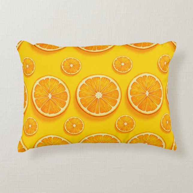 Almofada Decorativa Fatias de laranja (Frente)