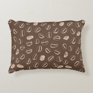 Almofada Decorativa Feijões de Café: Vintage de Cartoon Doodle