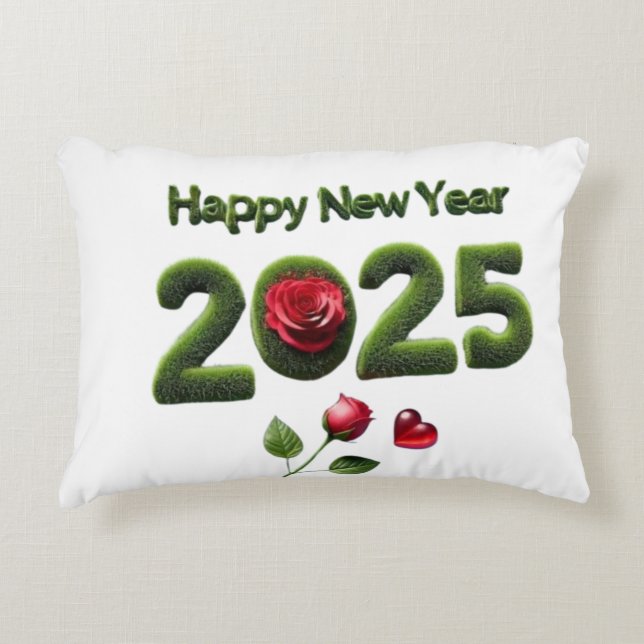 Almofada Decorativa Feliz ano novo 2025 (Frente)