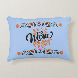 Almofada Decorativa Feliz Dia das Mães Melhor Mãe de Todos os Tempos