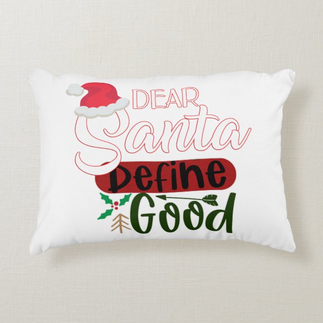 Almofada Decorativa Feliz Natal Caros Papais noeis (Frente)