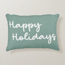 Almofada Decorativa Feliz Natal Verde Sábio Fofo Letreiro Caprichoso